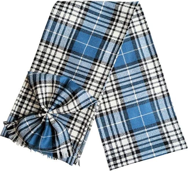 Ladies Pure Wool Napier Tartan Mini Sash With Rosette Made in Scotland