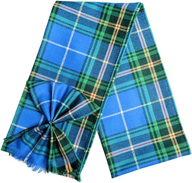Ladies Pure Wool Nova Scotia Tartan Mini Sash With Rosette Made in Scotland