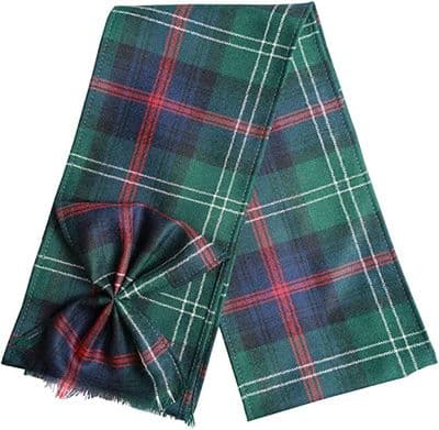 Ladies Pure Wool Sutherland Old Tartan Mini Sash With Rosette Made in Scotland