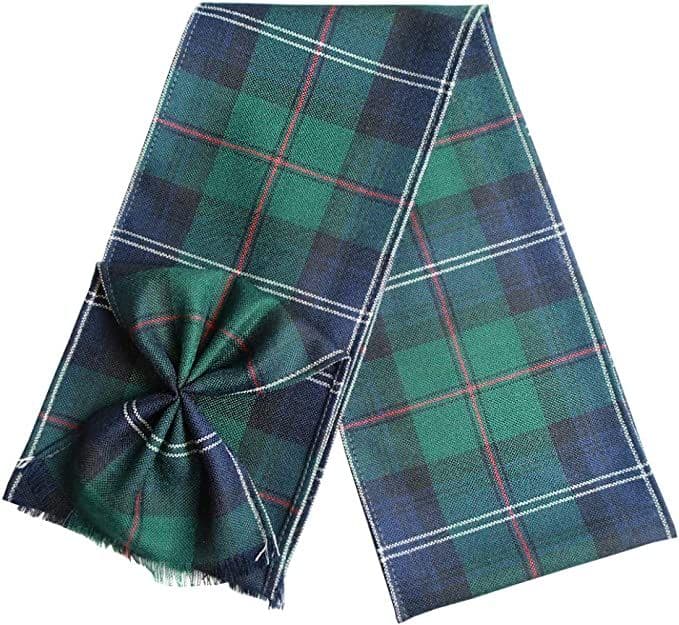 Ladies Pure Wool Urquhart Tartan Mini Sash With Rosette Made in Scotland
