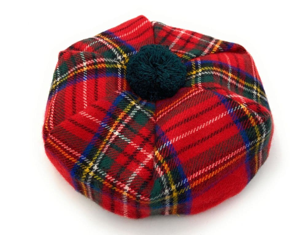 Ladies Royal Stewart Tartan Lambswool Tam - Made in Scotland