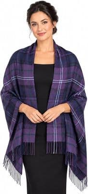 Ladies Scotland Forever Tartan Pure Lambswool Stole - Made in Scotland