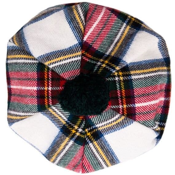 Ladies Stewart Dress Tartan Lambswool Tam - Made in Scotland