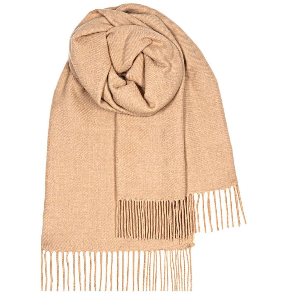 Ladies Stewart Malt Colour Lambswool Stole - Made in Scotland