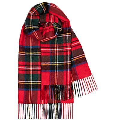 Ladies Stewart Royal Modern Tartan Lambswool Stole - Made in Scotland