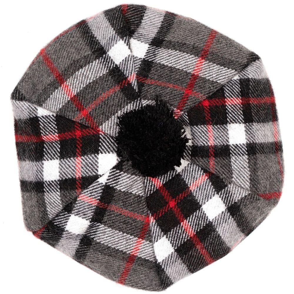 Ladies Thomson Grey Tartan Lambswool Tam - Made in Scotland