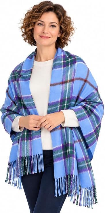Ladies World Peace Tartan Lambswool Stole