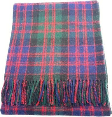 MacDonald Modern Tartan Wool Blanket