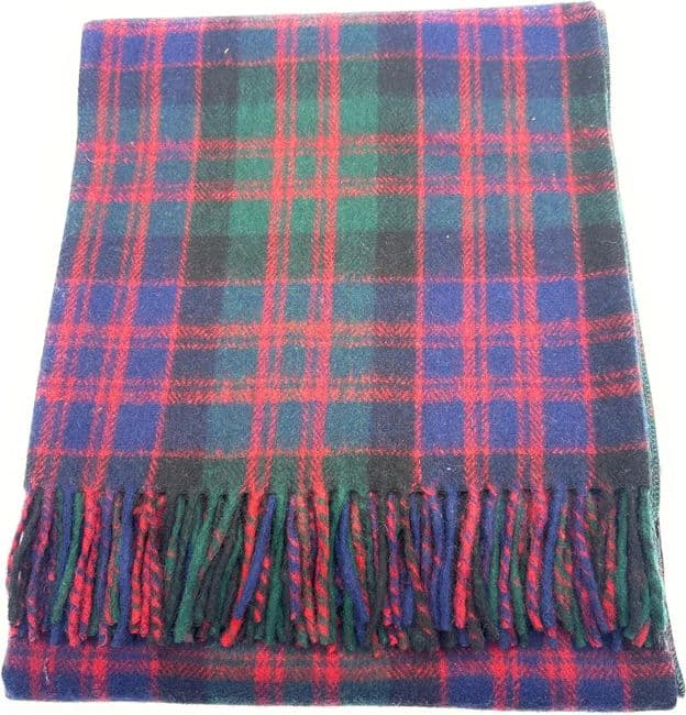 MacDonald Modern Tartan Wool Blanket