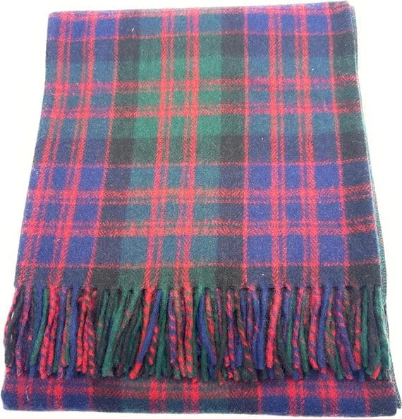 MacDonald Modern Tartan Wool Blanket | Tartan Throw