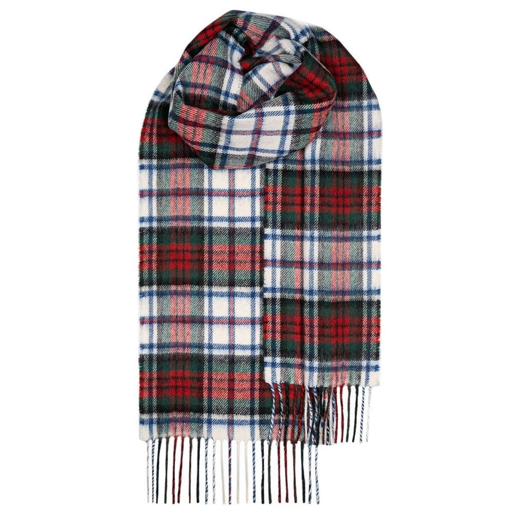 MacDuff Dress Modern Tartan Pure Lambswool Unisex Scarf - Made in Scotland