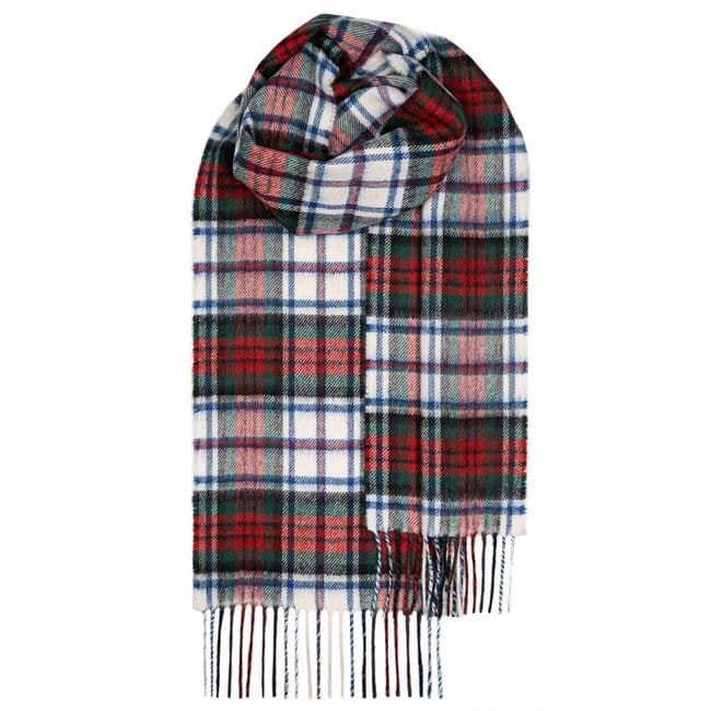 MacDuff Dress Modern Tartan Pure Lambswool Unisex Scarf - Made in Scotland