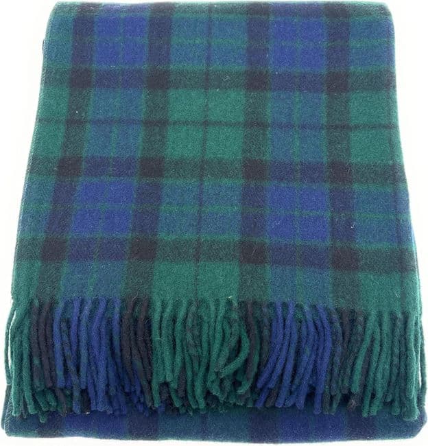 MacKay Modern Tartan Wool Blanket