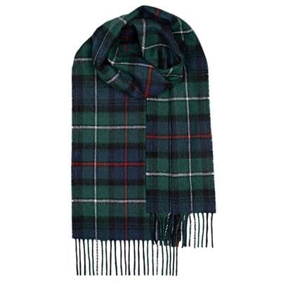 MacKenzie Modern Tartan Pure Lambswool Unisex Scarf