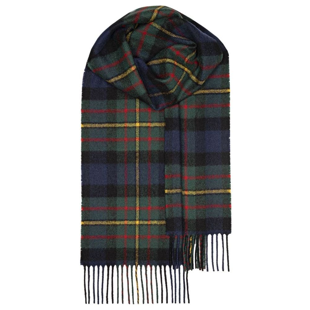 MacLaren Modern Tartan Pure Lambswool Unisex Scarf - Made in Scotland