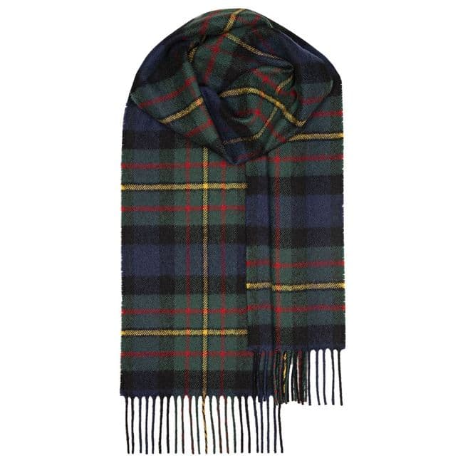 MacLaren Modern Tartan Pure Lambswool Unisex Scarf - Made in Scotland