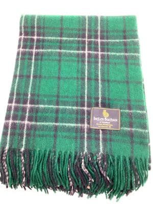 MacLean Hunting Modern Tartan Wool Travel Rug | Ingles Buchan