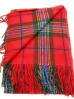 MacLean of Duart Tartan Wool Travel Rug | Scottish Blanket

