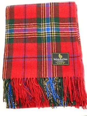 MacLean of Duart Tartan Wool Travel Rug | Ingles Buchan of Scotland