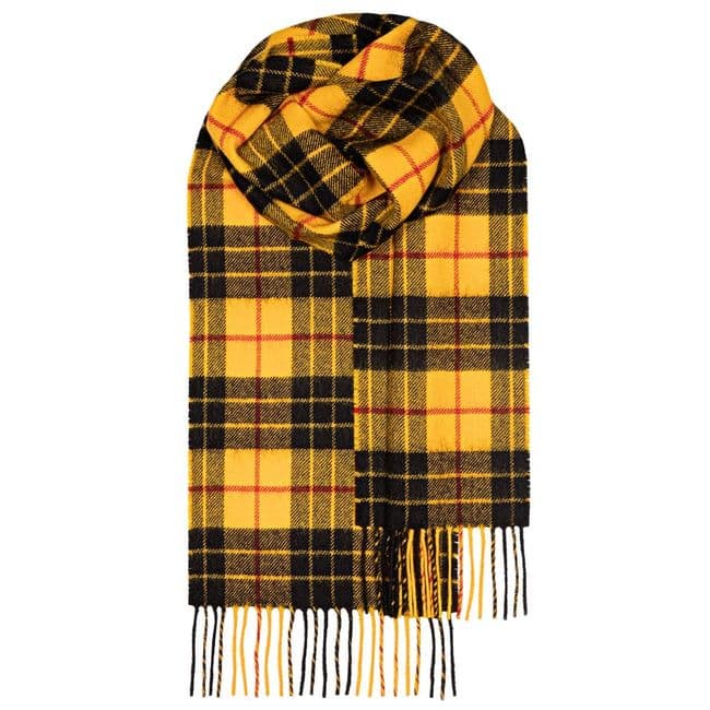 MacLeod Dress Modern Tartan Pure Lambswool Unisex Scarf - Made in Scotland