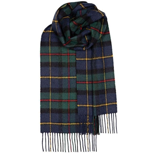 MacLeod of Harris Modern Tartan Pure Lambswool Unisex Scarf - Made in Scotland
