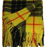 MacLeod of Lewis Tartan Travel Rug | Scottish Wool Blanket
