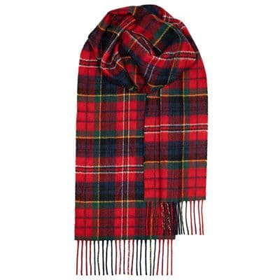 MacPherson Clan Modern Tartan Pure Lambswool Unisex Scarf