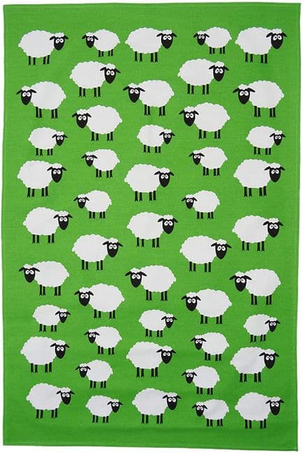 Pure Cotton Sheep Repeat Tea Towel