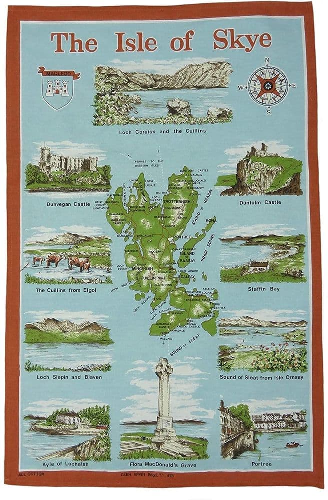 Pure Cotton The Isle of Skye Tea Towel