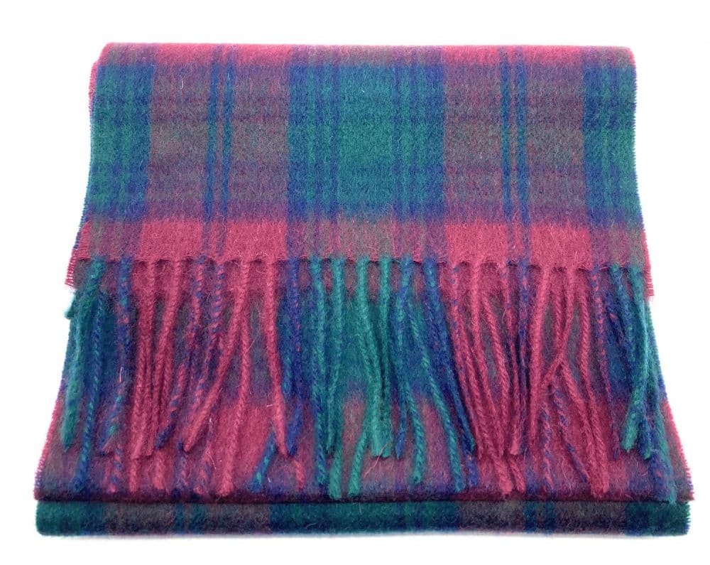 Pure Edinburgh Lambswool Lindsay Tartan Scarf