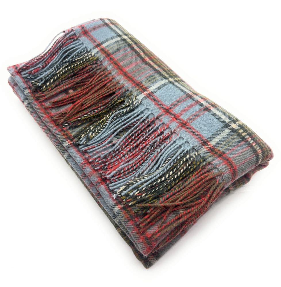 Pure Lambswool Anderson Weathered Tartan Cape - Made in Scotland