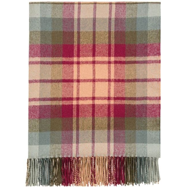 Pure Lambswool Auld Scotland Tartan Rug/Blanket  - Made in Scotland