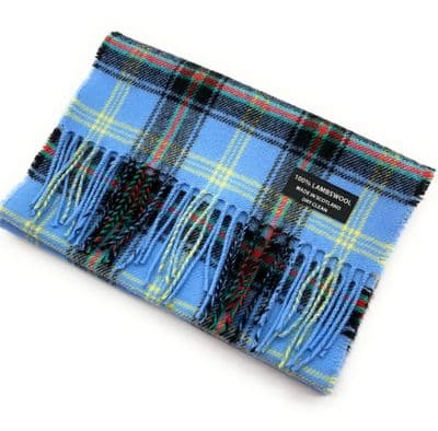 Pure Lambswool Bell of The Borders Tartan Scarf