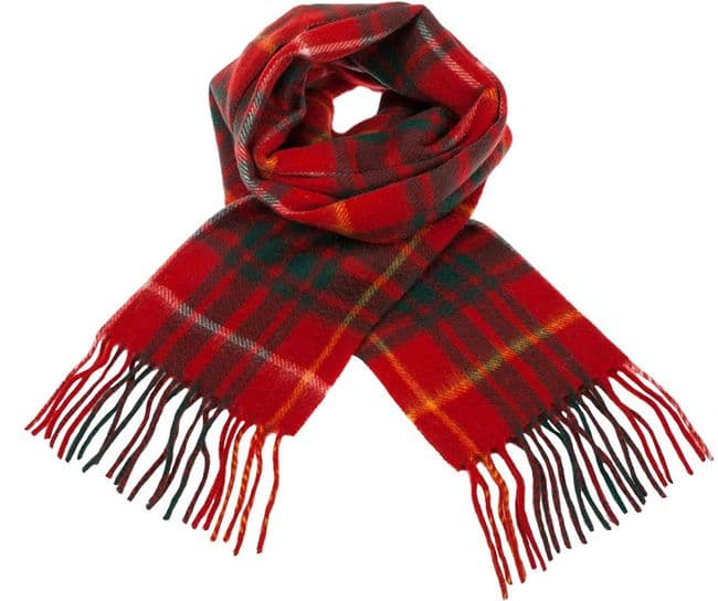 Pure Lambswool Bruce Modern Tartan Scarf Made in Scotland