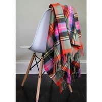 Bruce of Kinnaird Ancient Tartan Rug | Lambswool Blanket