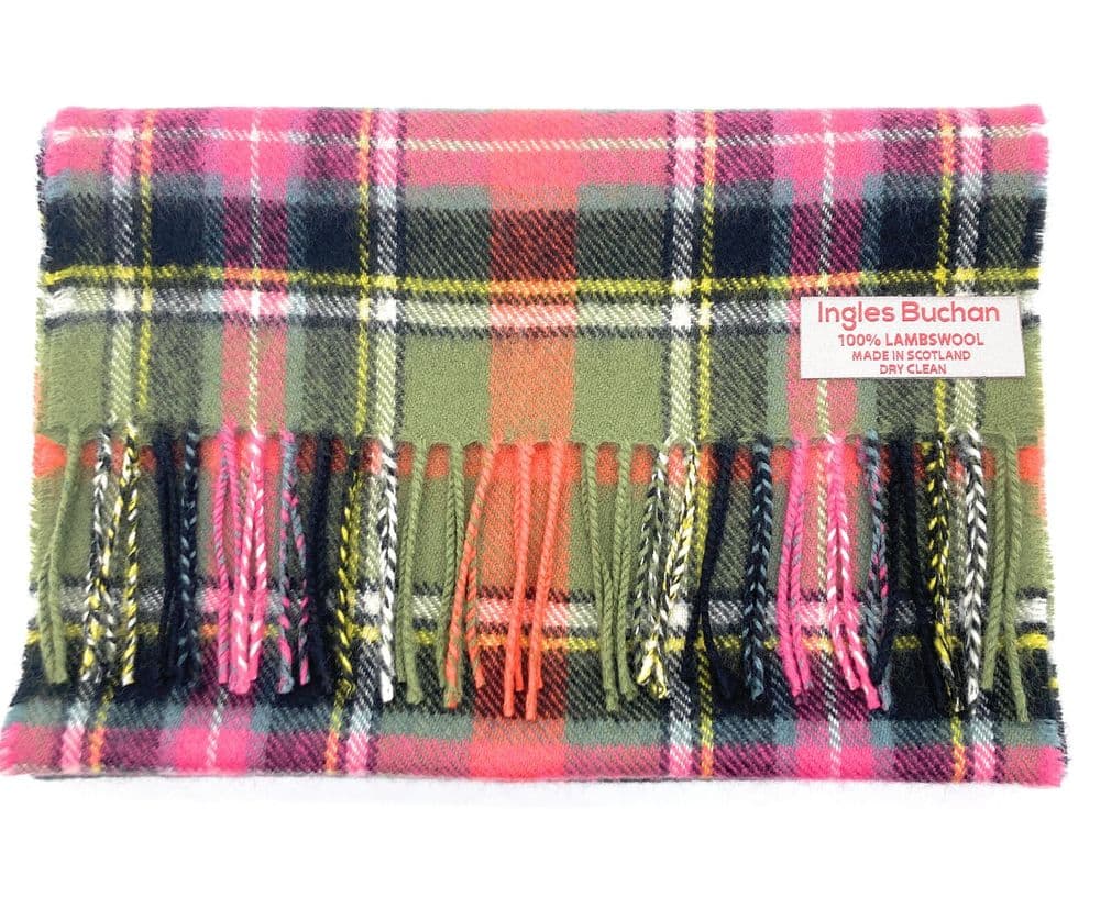 Pure Lambswool Bruce of Kinnaird Ancient Tartan Scarf - Made in Scotland