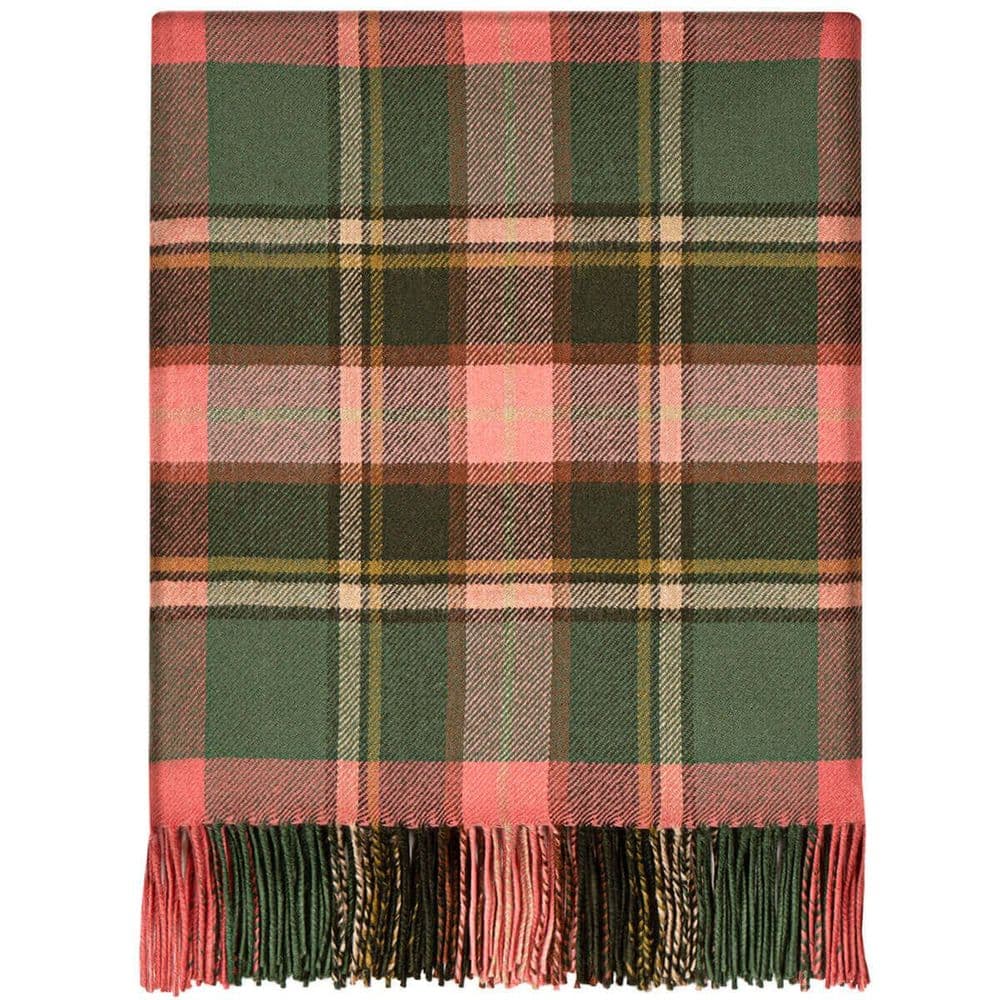 Pure Lambswool Bruce of Kinnaird Antique Tartan Rug/Blanket - Made in Scotland