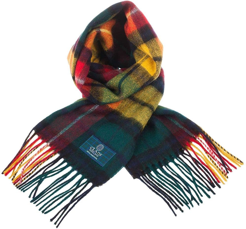 Pure Lambswool Buchanan Modern Tartan Scarf