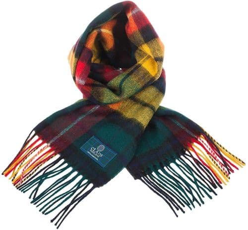 Pure Lambswool Buchanan Modern Tartan Scarf