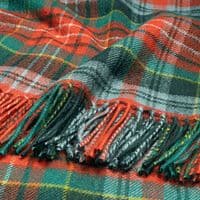 Caledonia Ancient Tartan Lambswool Rug | Scottish Blanket