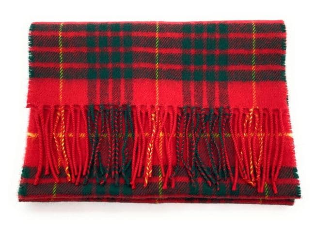 Pure Lambswool Cameron Modern Tartan Scarf - Made in Scotland