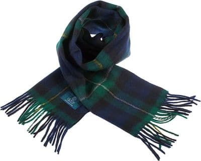 Pure Lambswool Campbell Modern Tartan Scarf | Made in Scotland