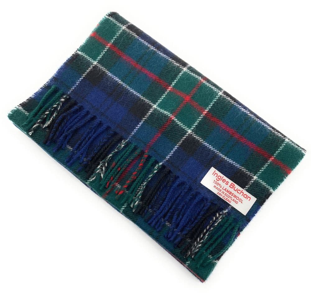 Pure Lambswool Colquhoun Tartan Scarf - Made in Scotland