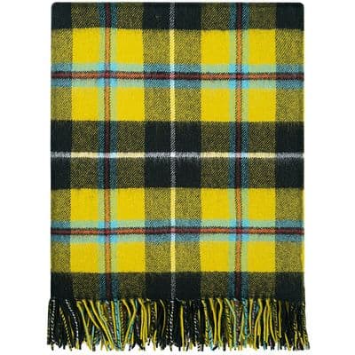 Pure Lambswool Cornish National Tartan Rug/Blanket - Made in Scotland