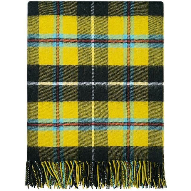 Pure Lambswool Cornish National Tartan Rug/Blanket - Made in Scotland