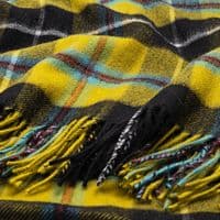 Cornish National Tartan Lambswool Rug | Scottish Blanket