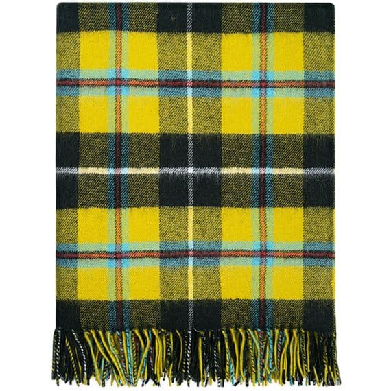 Cornish National Tartan Lambswool Rug | Scottish Blanket