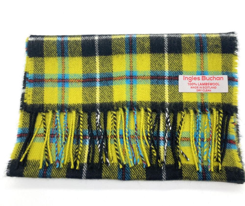Pure Lambswool Cornish National Tartan Scarf - Made in Scotland