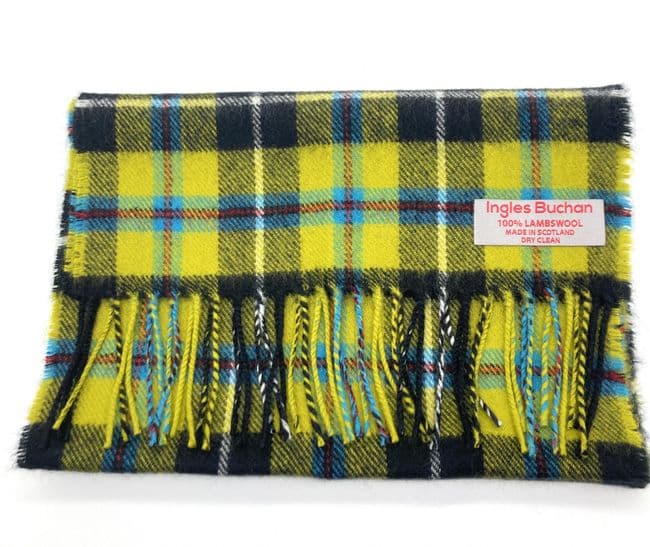 Pure Lambswool Cornish National Tartan Scarf - Made in Scotland