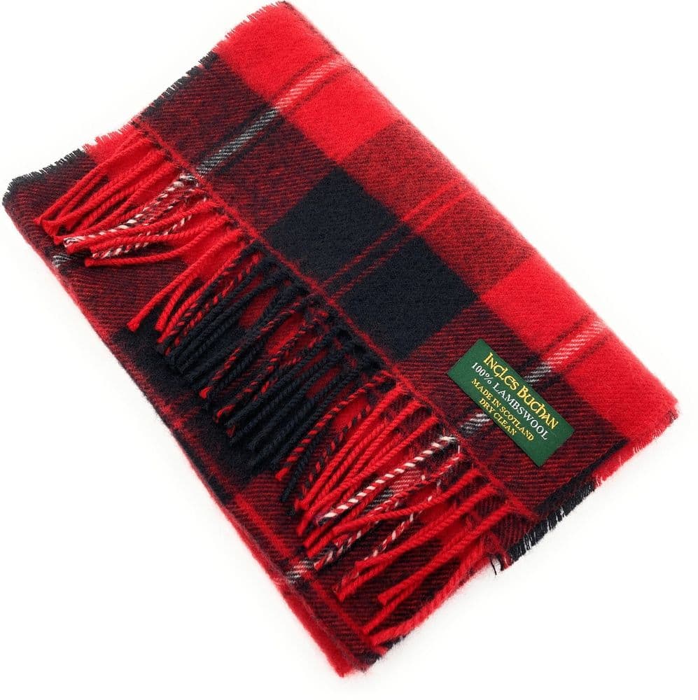 Pure Lambswool Cunningham Tartan Scarf -  Made in Scotland